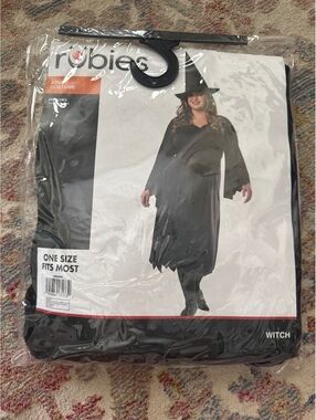 Robies Black Witch Costume One Size Fits Most